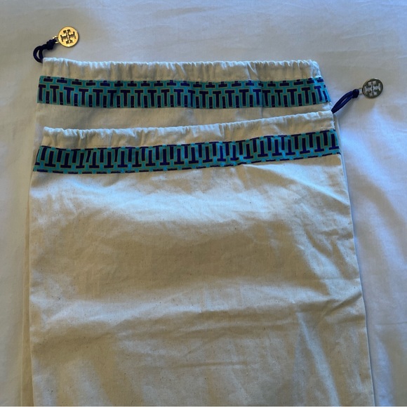 TORY Burch Dust Bags Storage Drawstring Cloth Travel Lot Of 2. Approx 15x11.5” - Picture 13 of 15